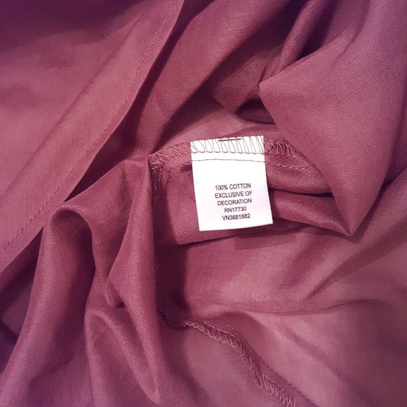 2/$20 Boho Lace Accent Cotton Sheer Sleeveless Top, Woman Small - Picture 6 of 13